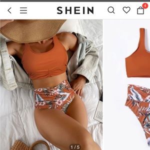 Burnt orange two piece